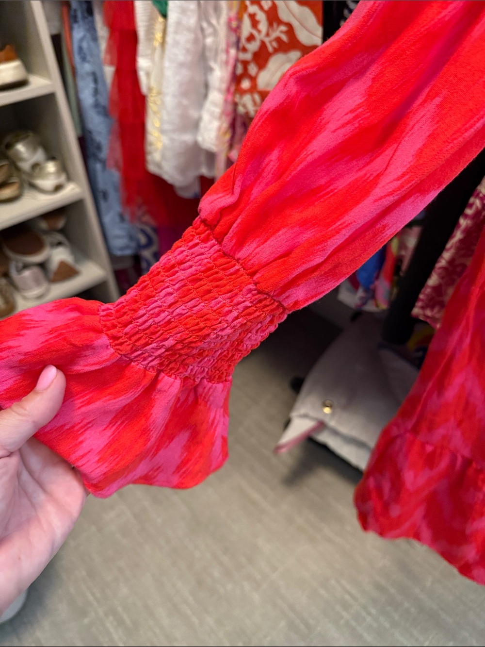 Pomander Place Bright Pink-Red V-Neck Tunic - Picture 4 of 4